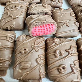 Raspberry Honeycomb Chips