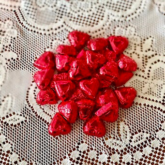 Foiled Chocolate Hearts